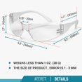 thumbnail image 3 of Gafas de seguridad ATERET con lente de policarbonato resistente a los arañazos, 3 of 7
