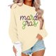 thumbnail image 4 of Mujeres de Manga Larga Tops Navidad Informal Impreso Cuello Tripulado Sudadera Invierno Acogedor, Mujeres de Manga Larga Navidad Tops, 4 of 6