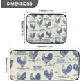 thumbnail image 3 of Vintage Rooster Kitchen Rugs and Mats Set 2 Piece Non Slip Washable Runner Rug Set of 2 for Floor Home Decor Sink Kitchen Laundry, 3 of 6