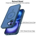 thumbnail image 5 of Tekcoo for iPhone 16 Case, Compatible with MagSafe Military Grade Drop Protection Translucent Matte Back Magnetic Rugged Cover Slim Shockproof Phone Case for iPhone 16 6.1" - Blue, 5 of 9