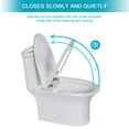 thumbnail image 5 of Boyel Living One Piece Elongated Dual Flush Toilet with 1.6/1.1 GPF, Soft-close Seat Included, 5 of 7