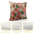 thumbnail image 4 of COMIO  Watercolor Strawberry Throw Pillow Covers, Farmhouse Decorative Fruit Cushion Case Pillowcase for Couch Sofa, 4 of 5
