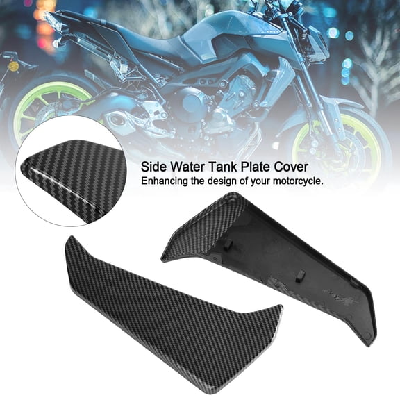 Carbon Side Water Tank Plate Cover Fairing For Yamaha MT-09, FZ09 2017-2021
