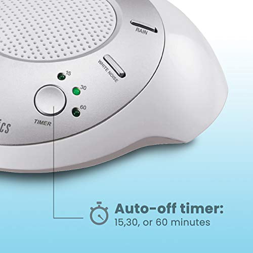 Portable Sleep Therapy for Home Auto-Off Timer Baby /& Travel Battery or Adapter Charging Options Office 6 Relaxing /& Soothing Nature Sounds HoMedics White Noise Sound Machine