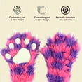 thumbnail image 4 of LazyOne Animal Paw Mittens for Adults and Kids, Costumes (Pink Monster, Small), 4 of 5