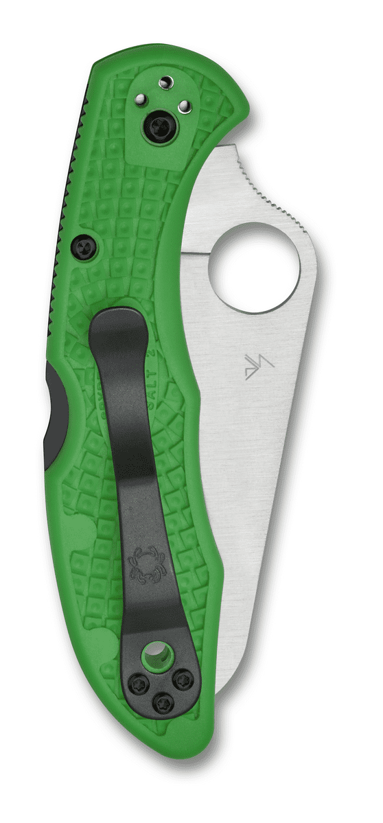 Spyderco Knives Spyderco Salt 2 Lightweight Folding Knife Plain Edge Green SPC88FPGR2