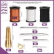 thumbnail image 2 of Set de Herramientas para Costura Swpeet 10 Piezas con Agujas de Mango de Cobre, 2 of 7