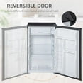 thumbnail image 6 of Resenkos 3.2 Cu.Ft Mini Fridge with Freezer, Shelf and Reversible Door for Bedroom, Dorm, Home Office, Silver, 6 of 11
