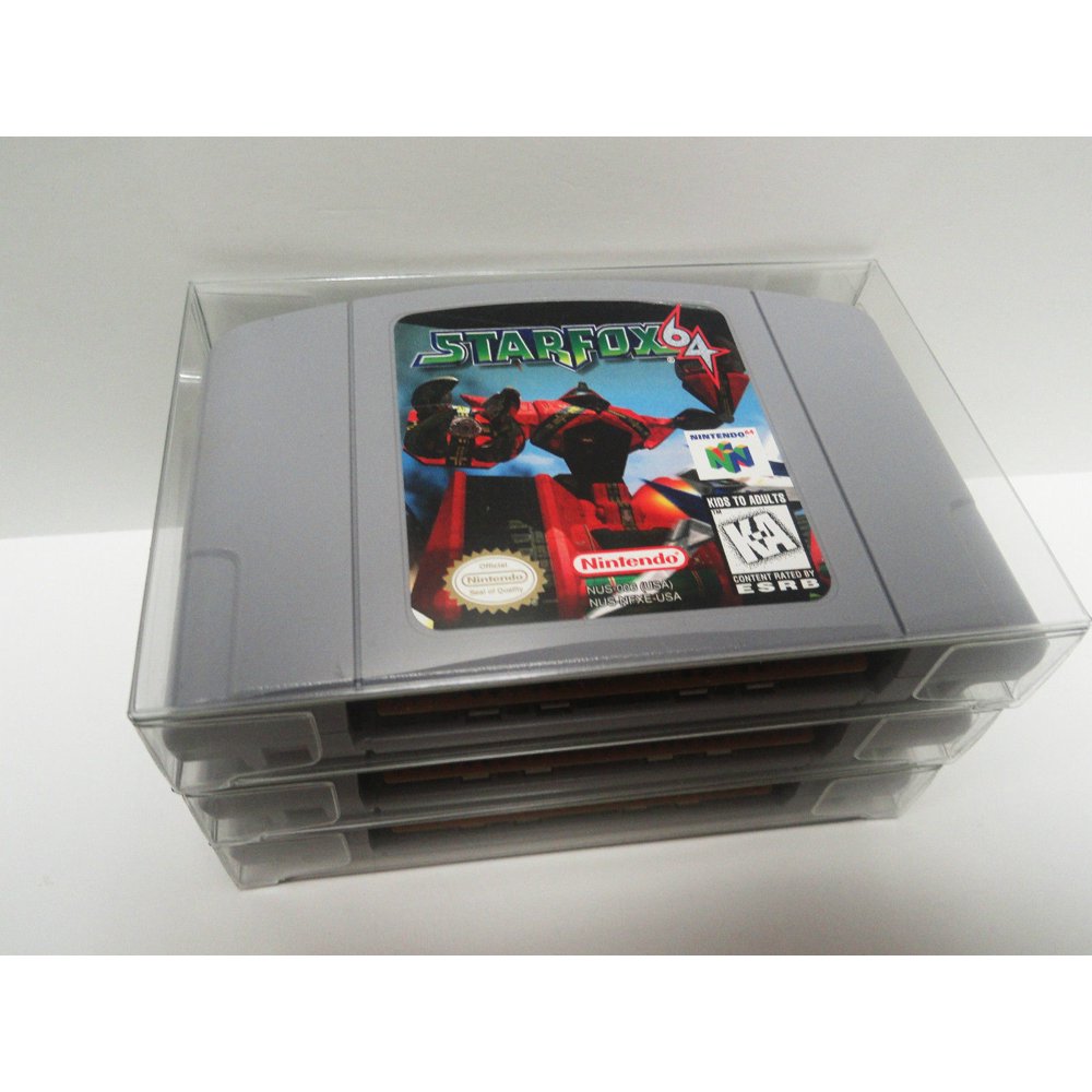 5 Transparent Clear Game Cartridge Protectors Sleeve Case for N64 Nintendo 64 B16