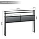 thumbnail image 4 of FABATO Cabecera Queen Size - con Luces LED RGB y Puertos USB Tipo C ? Cabecera de Lino Acolchonada con 2 Estantes - Perfecta para Cama Queen Size (Gris), 4 of 5