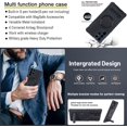 thumbnail image 2 of Biwat-for Samsung Galaxy S21 Ultra Case with S Pen Holder, Replacement S Pen Included, Compatible with MagSafe, Versatile Metal Stand, 3D Texture Leather Back, Military Grade Protection (Case+Pen), 2 of 4