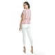 thumbnail image 3 of Blusa de corte asimetrico Roman Fashion /Juvenil, 5107 (Rayas rojo) rojo G, 3 of 5