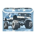 thumbnail image 2 of Blue Monster Truck Storage Basket Foldable Laundry Basket Shelf Kids Toy Storage Container Organizer with Handles, 2 of 7
