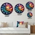 thumbnail image 4 of Designart "Vibrant Rotation I" Abstract Spirals Oversized Wall Clock, 4 of 5