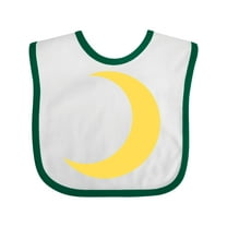 Inktastic Cute Yellow Moon Boys or Girls Baby Bib