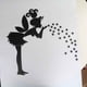 thumbnail image 3 of Matsuzay Pegatina de espejo 3D de elfo de hadas DIY, regalo de Navidad, pegatinas de pared, estrellas de cuento de hadas, calcomanías acrílicas, papel Decoración del hogar Negro Matsuzay JJ11076-03, 3 of 6