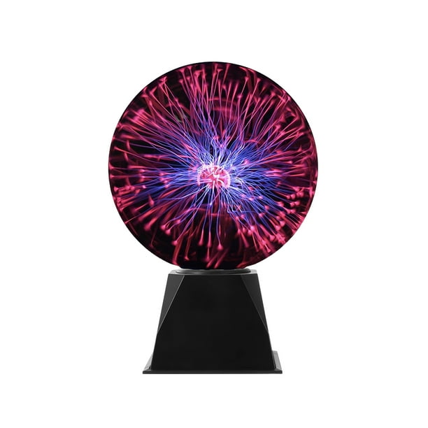 Bola de plasma de 8 pulgadas con electricidad estática y sensible al sonido