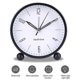 thumbnail image 2 of 26-27 4in Metal Round Alarm Clock Battery Powered Timepiece Silent Desk Bedroom (Green), 2 of 5