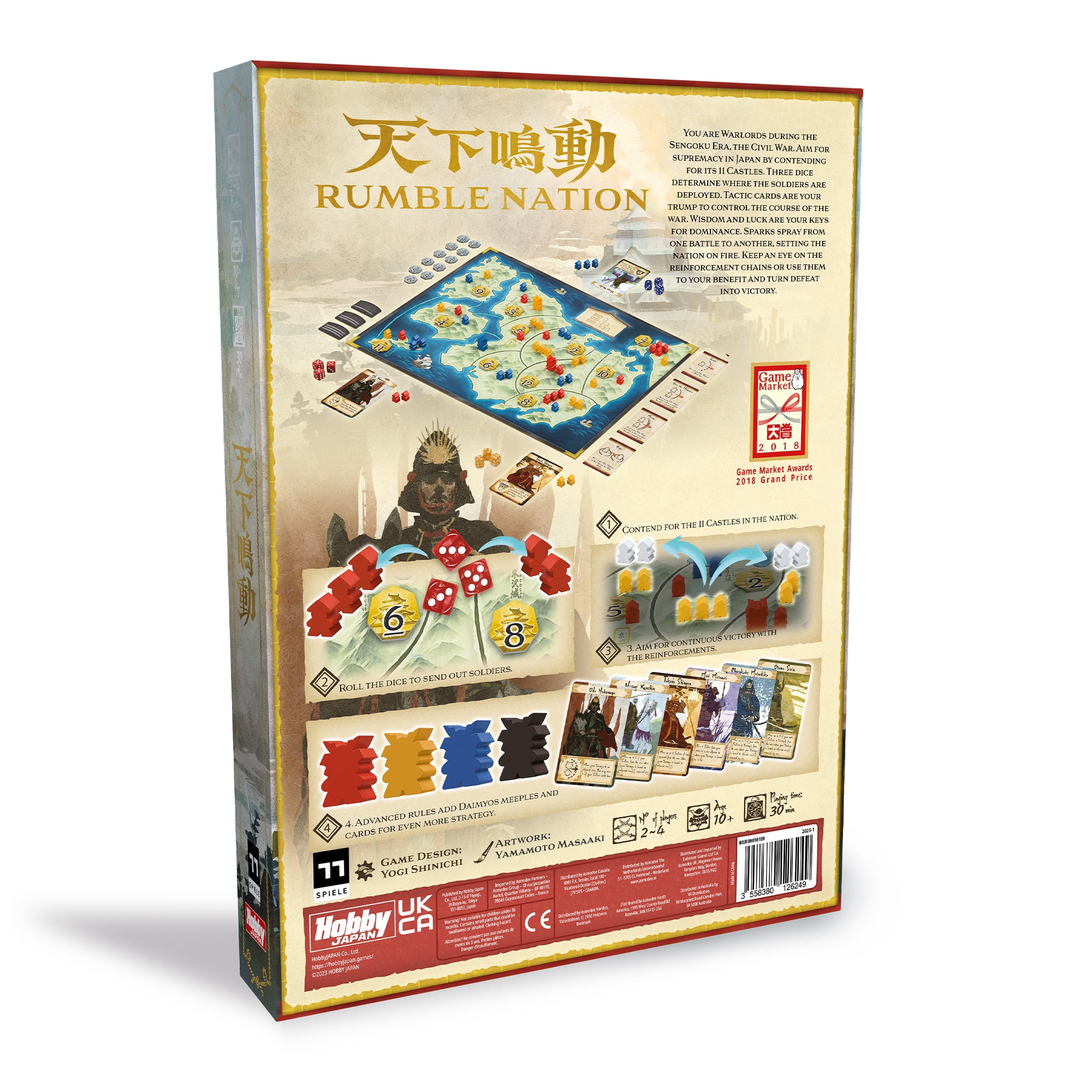 Rumble Nation Family Strategy Board Game for Ages 10+, from Asmodee