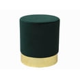 thumbnail image 1 of hometrends Velvet Ottoman, 1 of 2