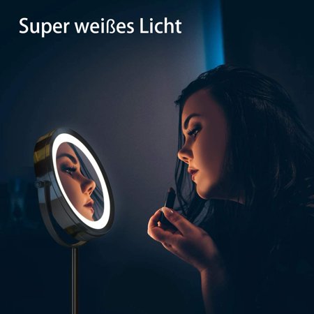 High Definition Ins Double Sided Mirror With Lamp Makeup Magnification Desktop Metal Charging 10 Times Silver 7 Inch Battery Monochromatic Light Canada High Definition Ins Double Sided Mirror, What Does A 2 Way Mirror Mean