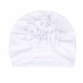 thumbnail image 2 of Odeerbi Baby Elastics Hair Bows Headband Autumn Winter Boys Girls Flowers Knitted Windproof Warmth Ear Protection Children Hat White, 2 of 3