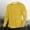 Yellow, variant on Awdenio Mens Long Sleeved Slim Top With Round Neck And Solid Color Top Regular Fit, Woven Construction for Ultimate Comfort