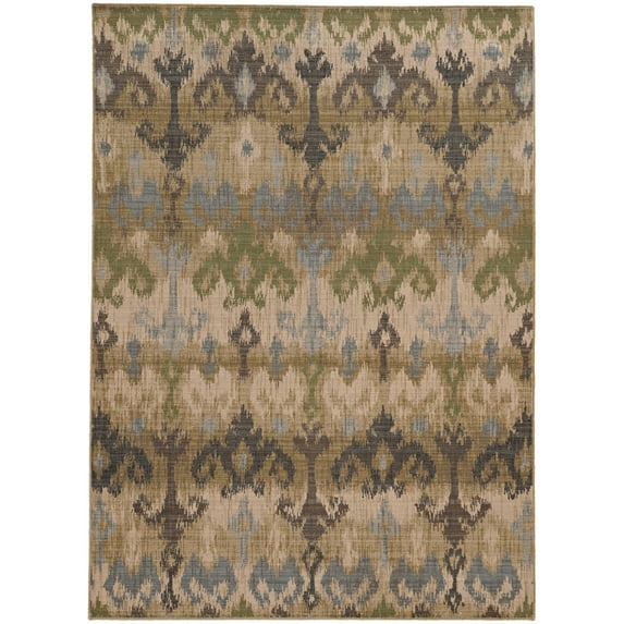 Tommy Bahama Vintage Area Rug 8122W Beige Hooks Waves