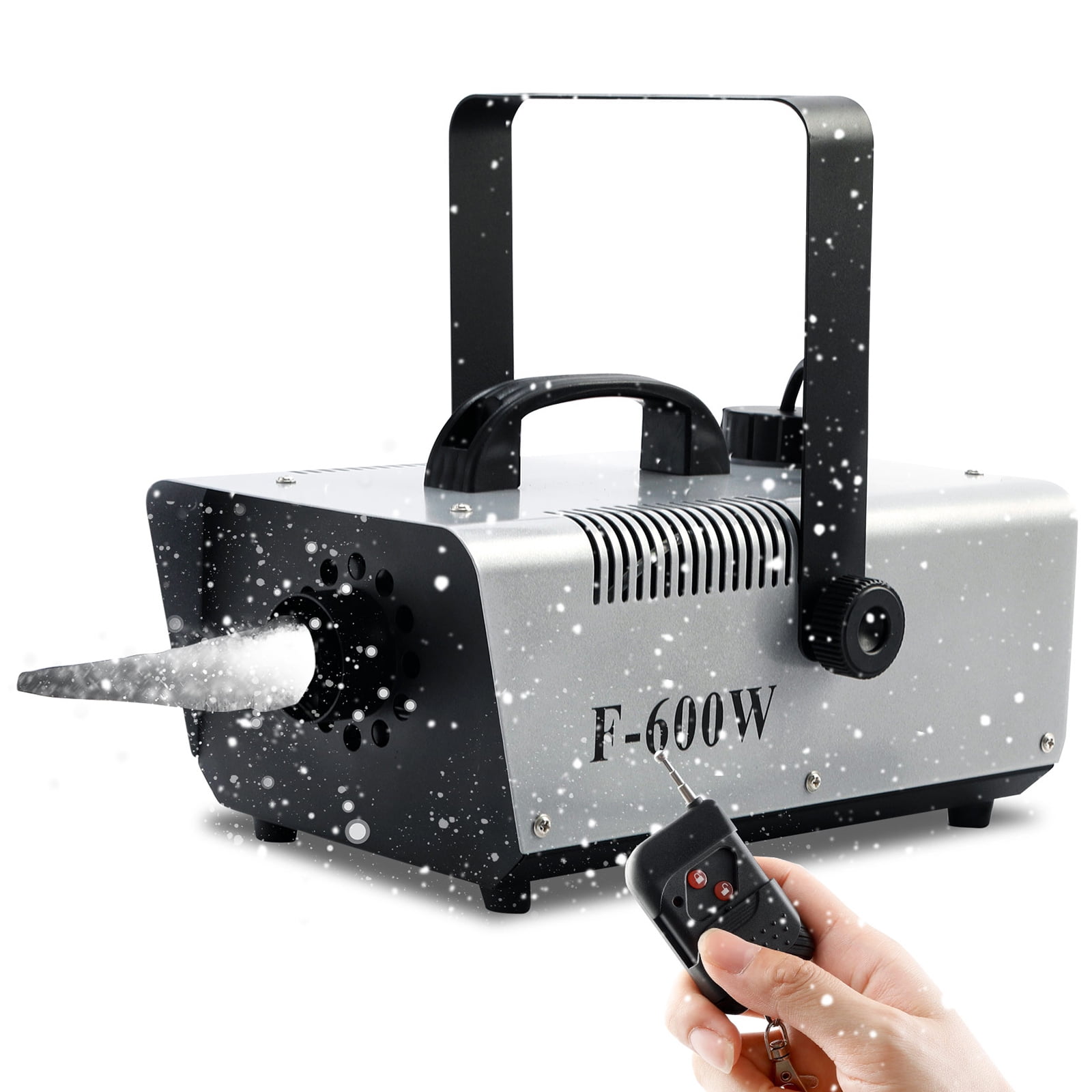 TCFUNDY Snow Machine 600W High Output Snowflake Maker w/ Wireless Remote Stage Atmospheric Effect