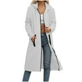 thumbnail image 3 of Fewfanhot Women's Fashion Hoodies & Sweatshirts Zip Up Hoodie Casual Long Hoodies for Women Tunic Sweatshirts Jackets Winter Coat with Pockets, 3 of 5