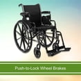 thumbnail image 4 of "TaliaPosy Lightweight Wheelchair Steel 16""W 16 to 18 Inch Seat Depth Swing-Away Footrest 146-K316DDA-SF", 4 of 6