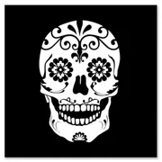 Day Of The Dead Sugar Skull Car Laptop Phone Sticker Phone Decal Water Bottle Stickers Car Decals, Laptop Sticker