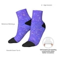 thumbnail image 6 of Fuzoiu Purple Glitter Print Adult Socks, Crew Moisture-wicking Socks, Unisex Cushion Crew Socks,Casual Sports Ankle Socks, 6 of 7