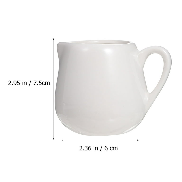 Pitcher Glass Milk Cream Jugs Coffee Small Creamer Dish Sauce Dipping Bowl  Seasoning Ceramic Syrup Mini Jug Cup 