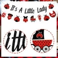 thumbnail image 4 of Ladybug Baby Shower Decorations Lady Beetles Gender Reveal It’s A Little Lady Banner Ladybug Garland Red and Black Party Supplies for Girls, 4 of 5