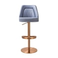 thumbnail image 3 of Maven Lavender Mist and Rose Gold Adjustable Swivel Stool, 3 of 7