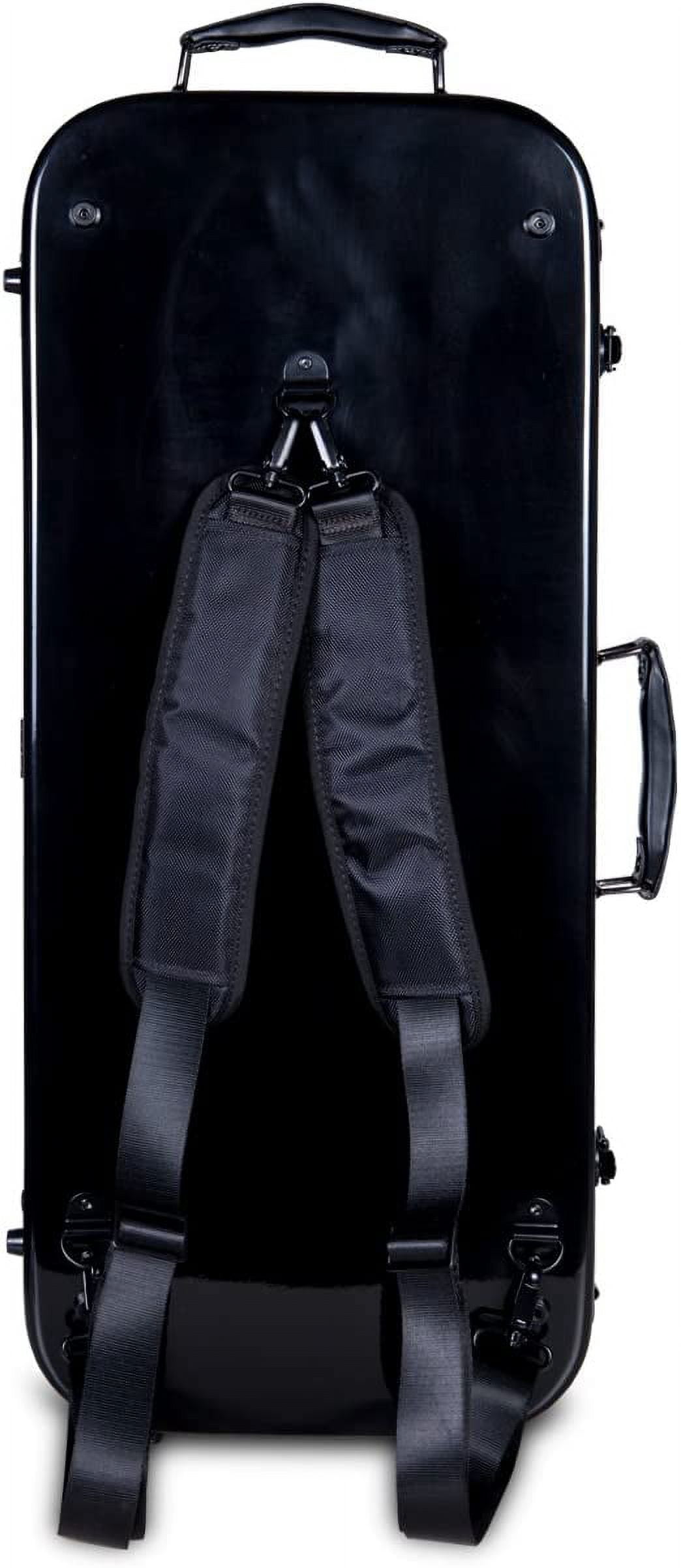 Crossrock Fiberglass Double Case for Two Full-Size Violins with TSA Lock