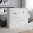 thumbnail image 1 of Cajonera Con 6 Cajones 2 puertas Mueble Organizador Cómoda Guardarropa Blanco Jade Reinicia 21 Muebles, 1 of 1