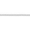 thumbnail image 2 of White Sterling Silver bracelet Curb chain 18 in 3 mm, 2 of 5