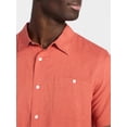 thumbnail image 4 of George Men's & Big Men's Regular Fit Microfiber Button-Up Shirt with Short Sleeves, Sizes XS-5XL, 4 of 5