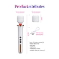 thumbnail image 4 of Wand Rulwuck Portable powerful electric massager, with multiple powerful speeds and 10 vibration modes, deep tissue soothing function, multifunctional full body massage vibrator,white, 4 of 9