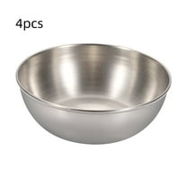Fmbmuo 4 Piece Stainless Steel Dipping Bowls - Small Condiment Cups for , Sushi, Snacks - 304 Steel Rustproof Bowl (3.22*1.06 inch)