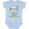 thumbnail image 3 of Inktastic I Love My Mom to the Moon and Back Cute Sheep Boys or Girls Baby Bodysuit, 3 of 5