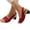 Red, variant on Women's Sandals 2025 Comfy Orthotic Dotmalls Shoes Dressy Summer Open Toe Chunky Heeled Pumps