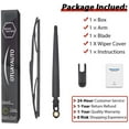 thumbnail image 5 of Replacement for X3 E83 2004 2005 2006 2007 2008 2009 2010 Rear Windshield Wiper Arm and Blade Kit OE:61623400708, 5 of 5