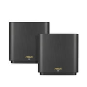 ASUS ZenWiFi AX Whole-Home Tri-band Mesh WiFi 6 System (XT8-BLACK)-2 pack, Coverage up to 5,500 sq.ft/6+rooms, 6.6Gbps, 3 SSIDs, life-time free network security and parental controls, 2.5G port