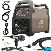 LOTOS 225A MIG Welder with Aluminum Spool Gun, 6-in-1 Multi-Process