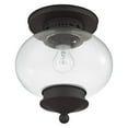 thumbnail image 5 of Livex Lighting - Harbor - Three Light Semi-Flush Mount  Antique Brass Finish, 5 of 7