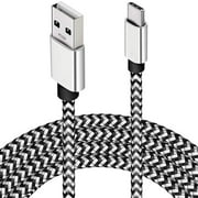 DEEGO 15ft USB Type C Charger Cable, Nylon Braided USB C Cord for Google Pixel 4 XL,Samsung, Nintendo Switch MacBook&More