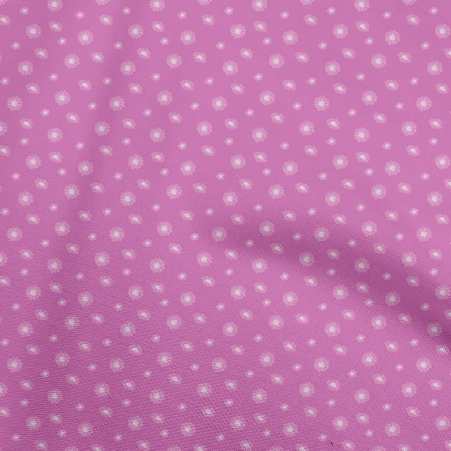 oneOone Polyester Spandex Pink Fabric Florals Craft Projects Decor Fabric Printed By The Yard 56 Inch Wide